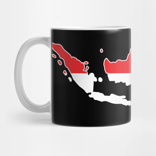 Indonesia map flag designs by D_designs